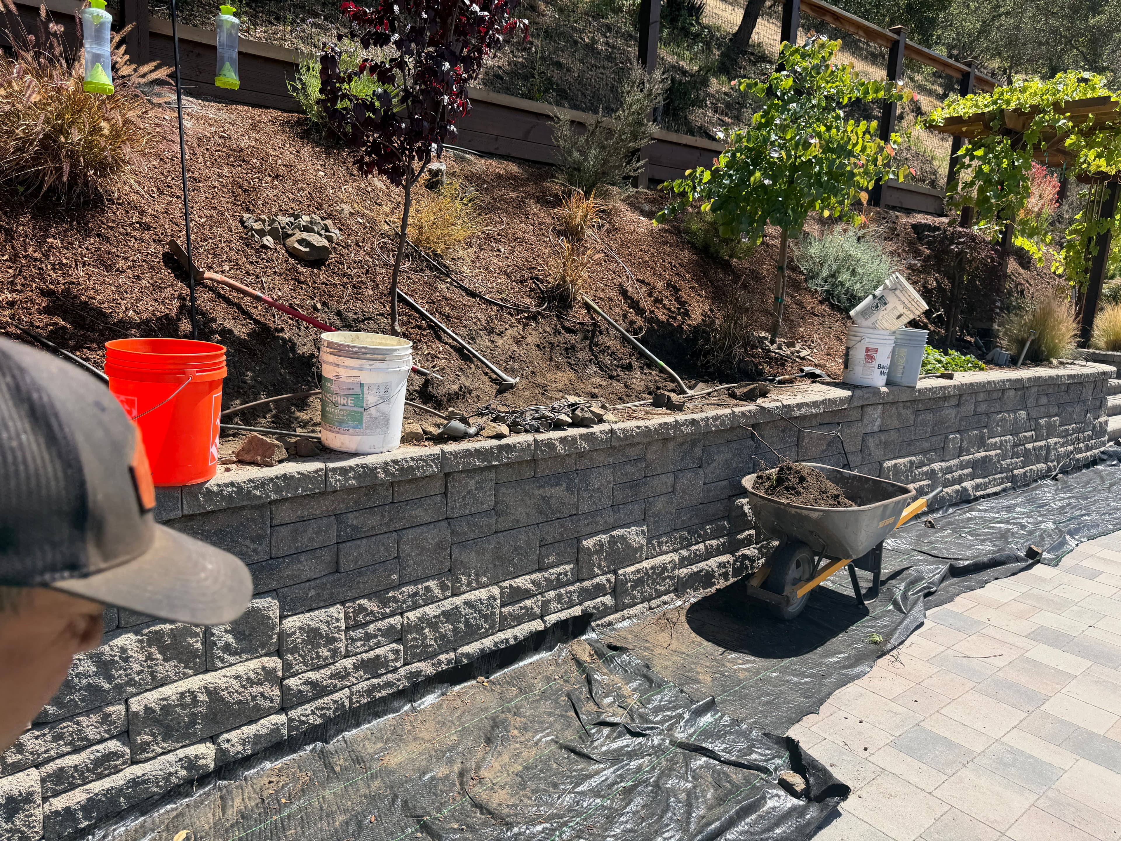 Project Slope Refresh With Fresh Soil, Bark, and Gopher Wire image