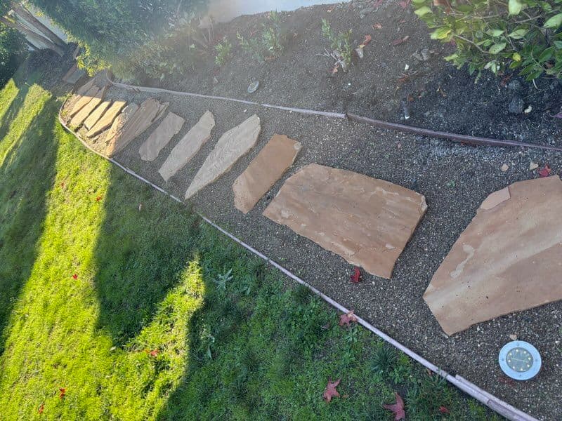 Elegant Stone Pathway Installation by Fisher Garden & Landscaping