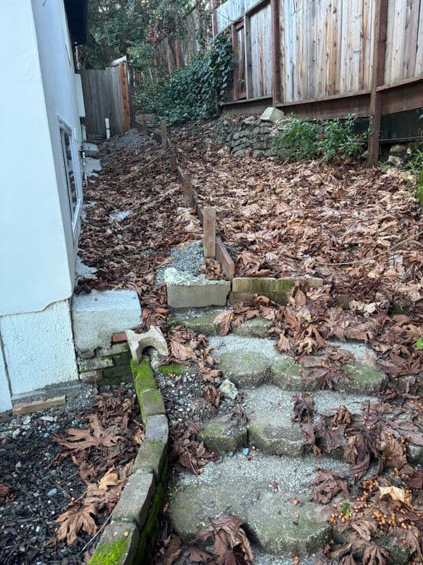 Gallery photos for Front Yard Makeover with Stone Walkway and Greenery: Image #3