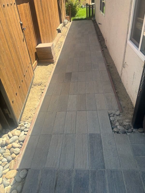 Stunning Pathway Transformation with Custom Pavers image