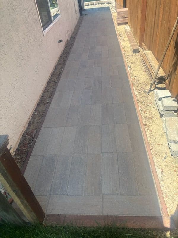 Gallery photos for Stunning Pathway Transformation with Custom Pavers: Image #1