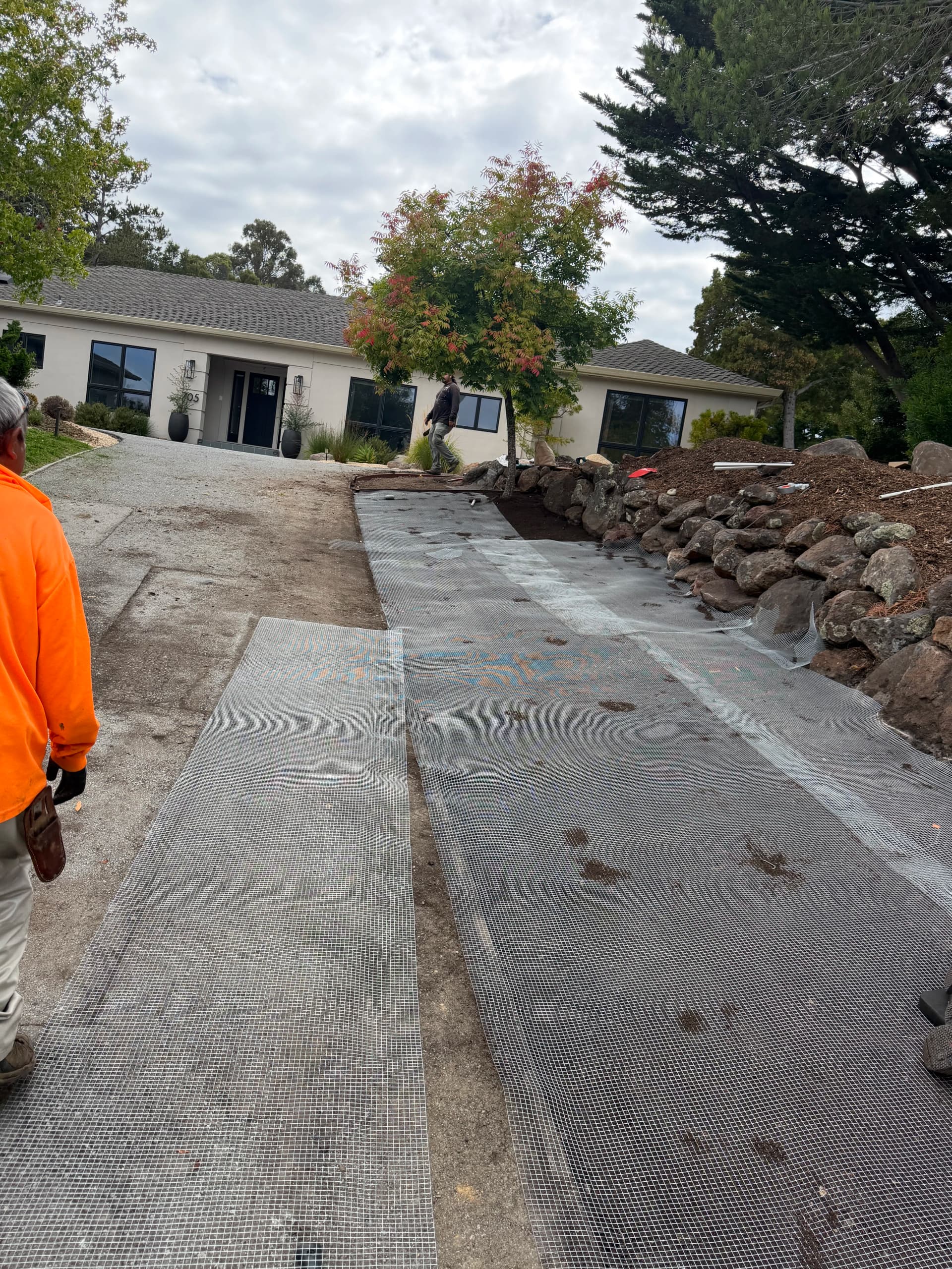 Gallery photos for New Lawn Installation With Irrigation and Gopher Wire: Image #1