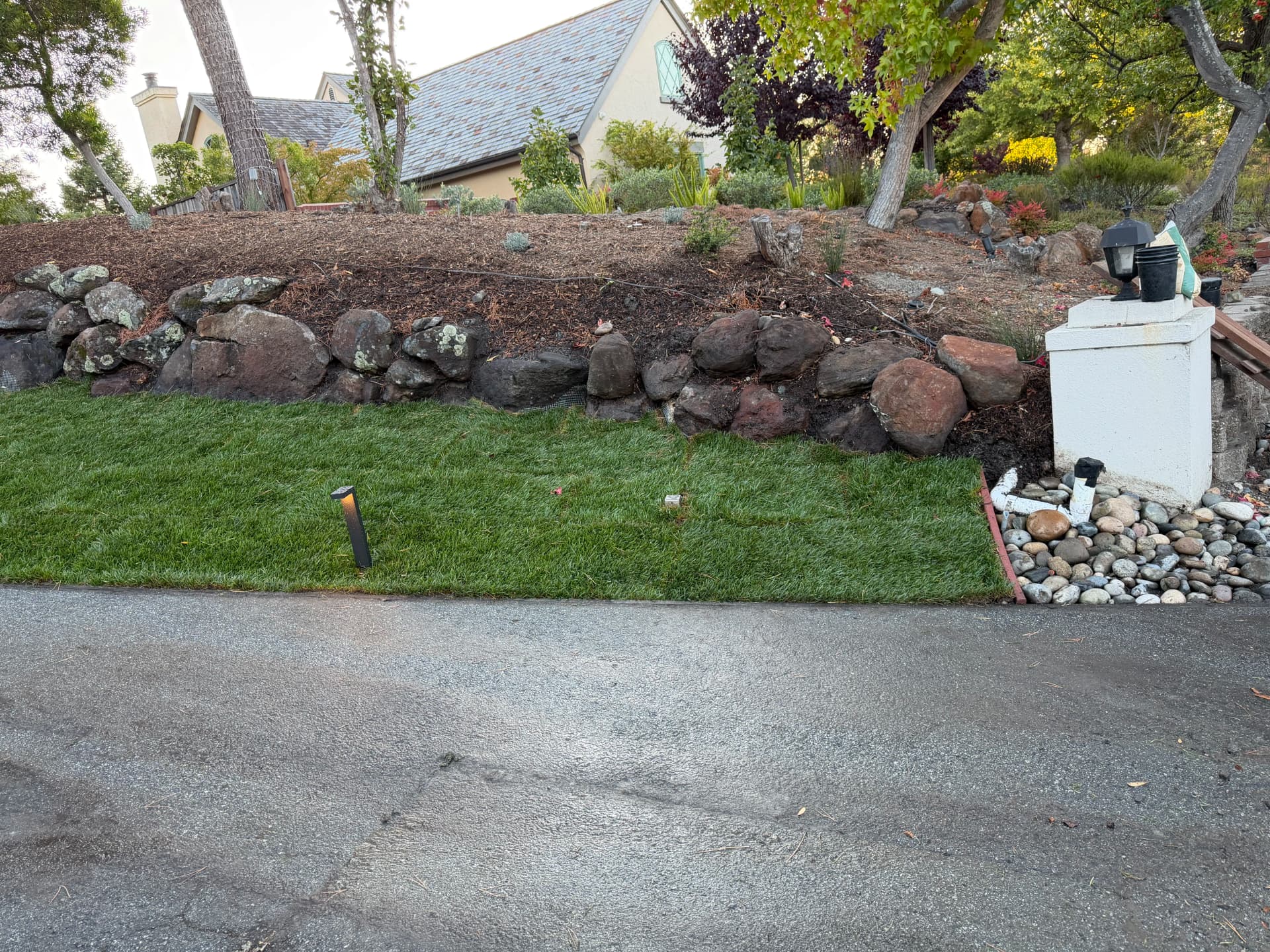 Gallery photos for New Lawn Installation With Irrigation and Gopher Wire: Image #2